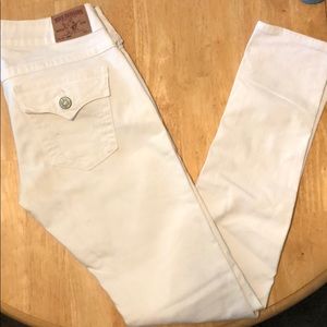 True Religion Skinny Jeans-White-Jodie-Size 29